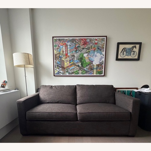 Used Crate & Barrel Davis Queen Sleeper Sofa in Graphite for sale on AptDeco