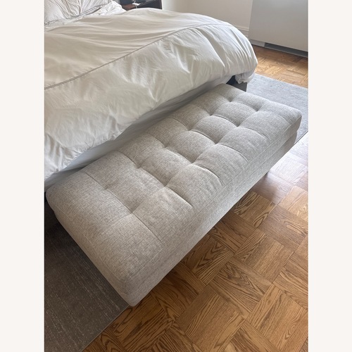Used Article Sven 56" Tufted Bench, Birch Ivory for sale on AptDeco