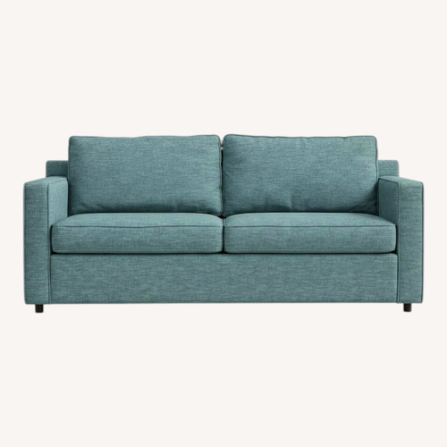 Used Crate & Barrel Davis Queen Sleeper Sofa (Teal) for sale on AptDeco