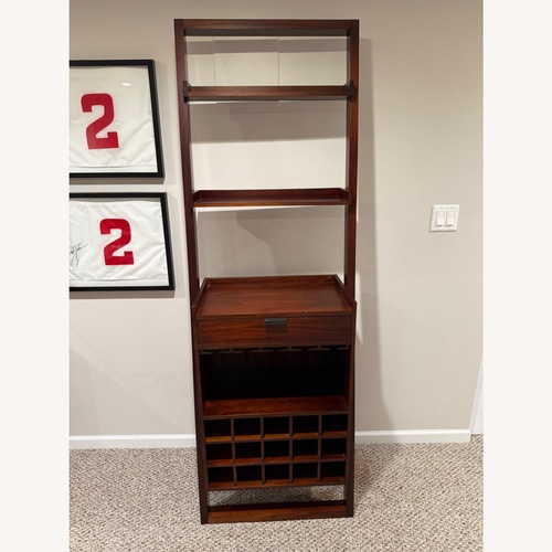 Used Crate & Barrel Sloane Leaning Wine Bar for sale on AptDeco