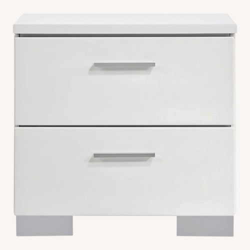 Used White Nightstand for sale on AptDeco