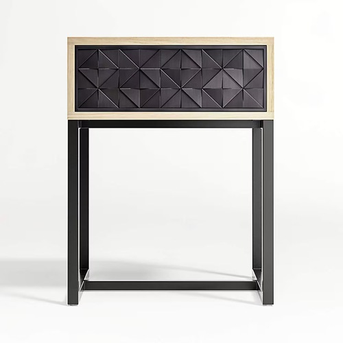 Used Crate & Barrel Natural Wood Nightstand for sale on AptDeco