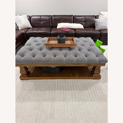Used InspireQ Light Gray Wood Coffee Table for sale on AptDeco