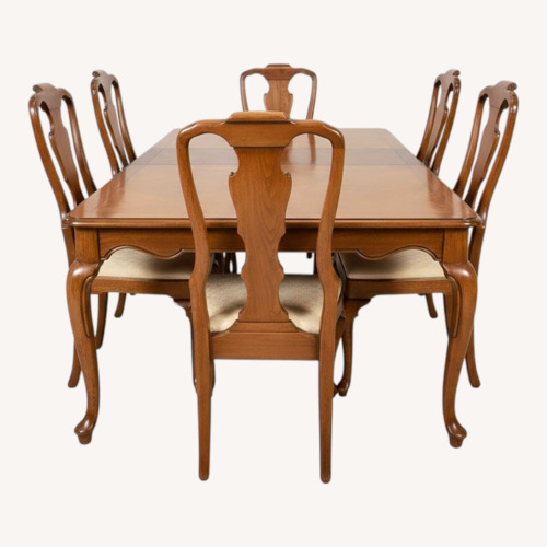Used Baker Queen Anne Dining Set in Walnut for sale on AptDeco