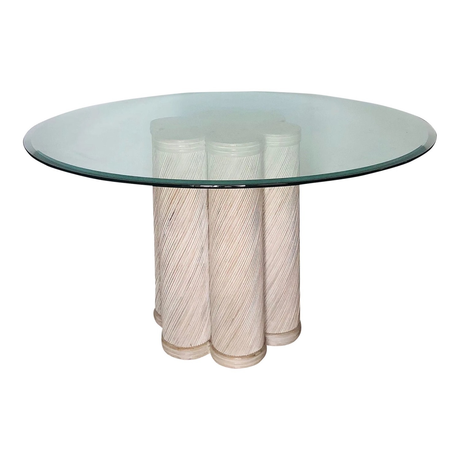 Rare Split Reed Styled After Gabriela Crespi  Dining Table - image-1