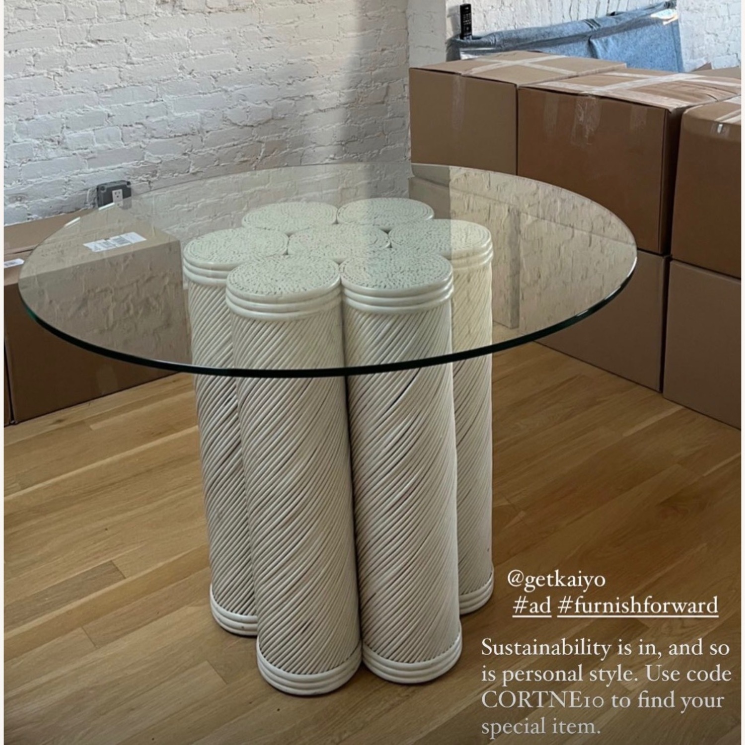 Rare Split Reed Styled After Gabriela Crespi  Dining Table - image-2