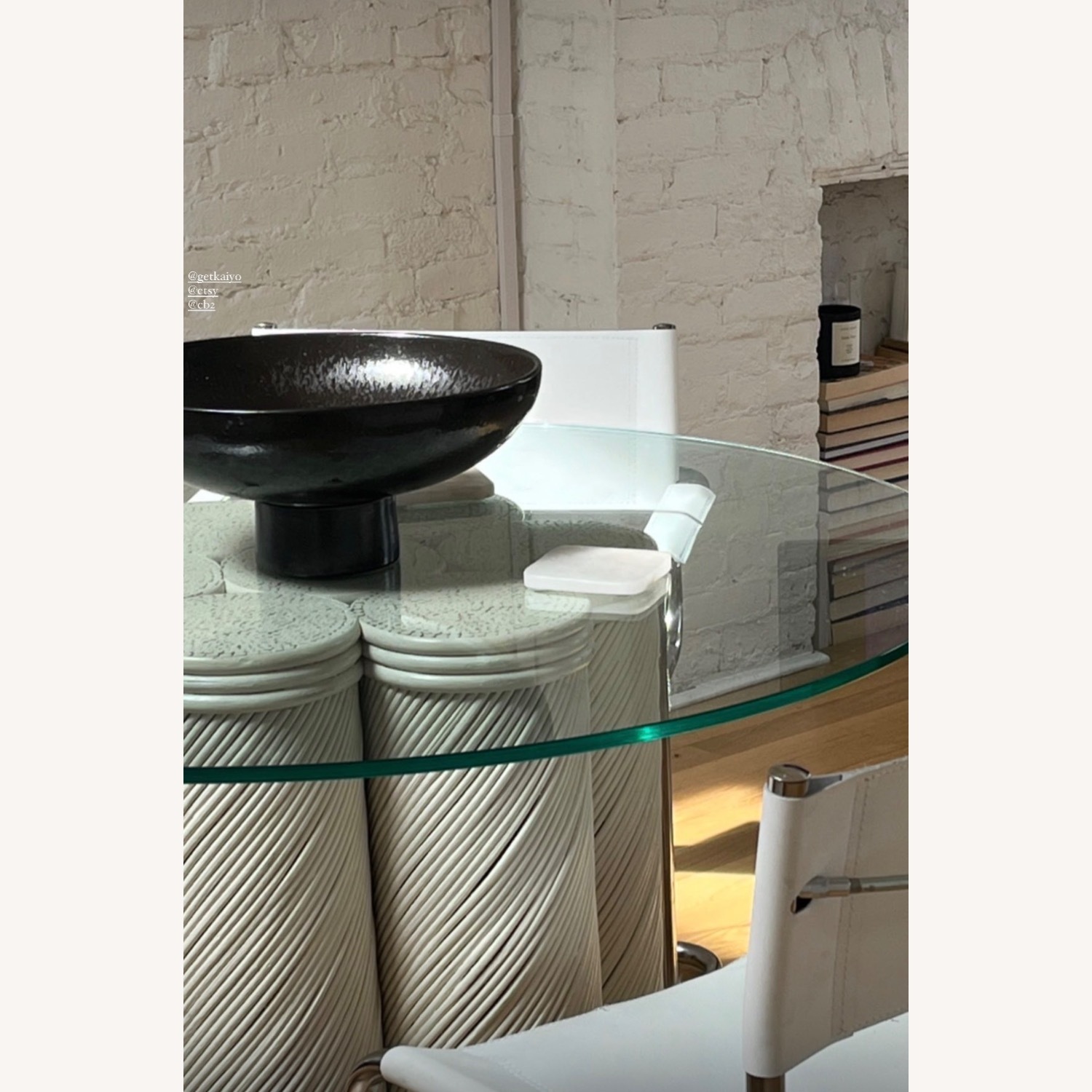 Rare Split Reed Styled After Gabriela Crespi  Dining Table - image-3