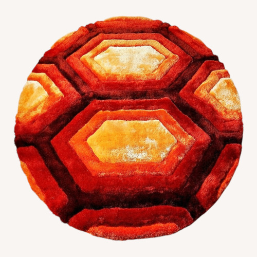 Used Bed Bath & Beyond Fabric Shag Area Rug 7' x 7' Round for sale on AptDeco