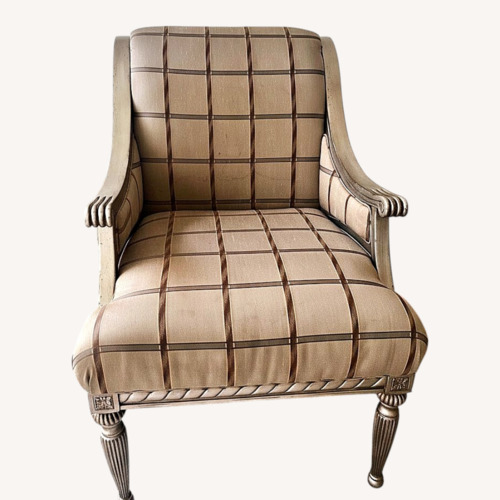 Used Pair of Jofran McKenna Taupe Accent Chairs for sale on AptDeco