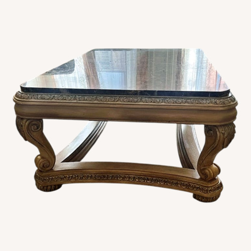 Used Schnadig Ornate Brown Marble Coffee Table  for sale on AptDeco