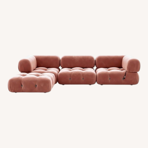 Used Mario Bellini Pink Fabric Modular Sectional for sale on AptDeco
