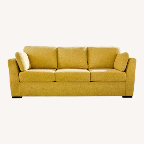 Used Ashley Yellow Fabric 3+ Seater Sofa for sale on AptDeco