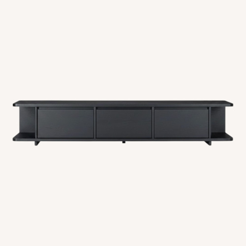 Used Article Black Wood Media Storage for sale on AptDeco