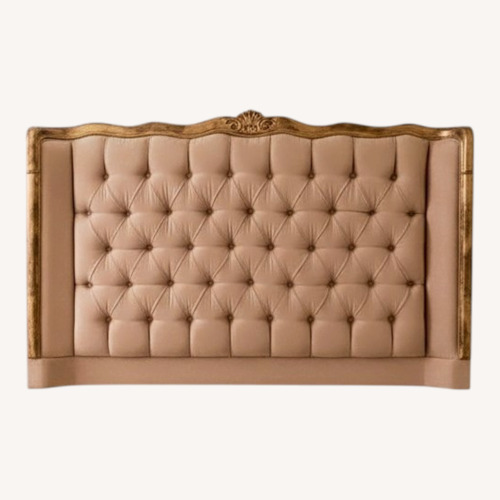 Used Blush/Pink Velvet Headboard for sale on AptDeco