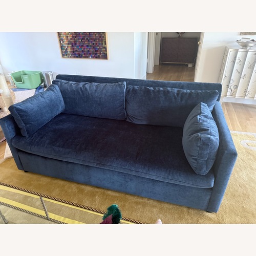 Used West Elm Blue 3+ Seater Sofa for sale on AptDeco