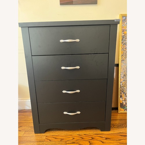 Used Black 4-Shelf Dresser for sale on AptDeco