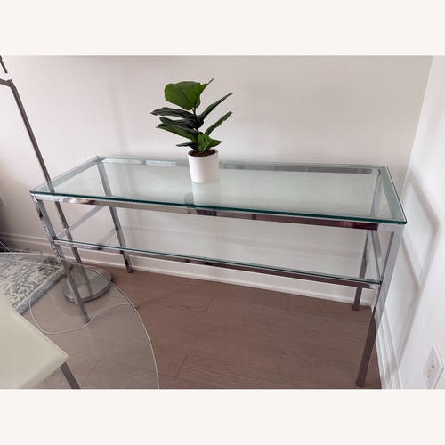 Used Wade Logan Transparent Glass Media Storage for sale on AptDeco