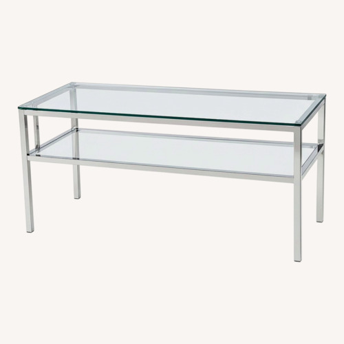 Used Wade Logan Transparent Glass Media Storage for sale on AptDeco