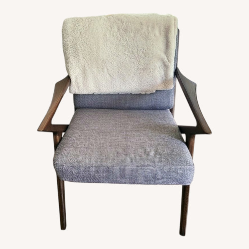 Used Walnut Mid-Century Accent Chair for sale on AptDeco