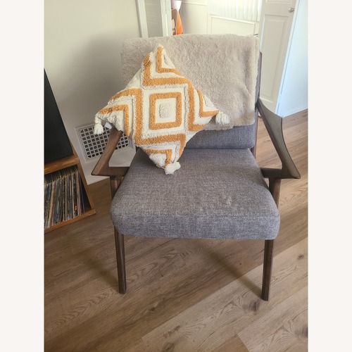 Used Walnut Mid-Century Accent Chair for sale on AptDeco