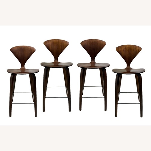 Used Design Within Reach Cherner Chair Company Dark Brown Wood Stools for sale on AptDeco
