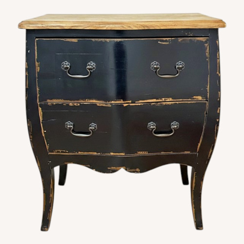 Used Vintage/Antique Finds Black Wood Dresser for sale on AptDeco