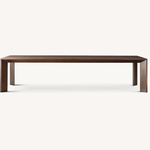 Used Restoration Hardware Dark Brown Wood Dining Table for sale on AptDeco
