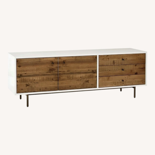Used West Elm Reclaimed Wood + Lacquer Media Console - Long for sale on AptDeco