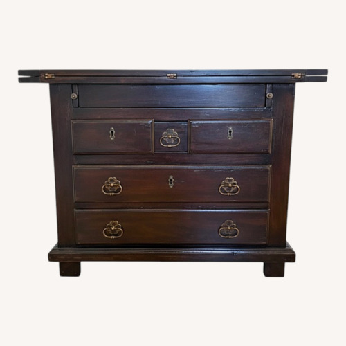 Used Vintage/Antique Dark Brown Wood Dresser for sale on AptDeco