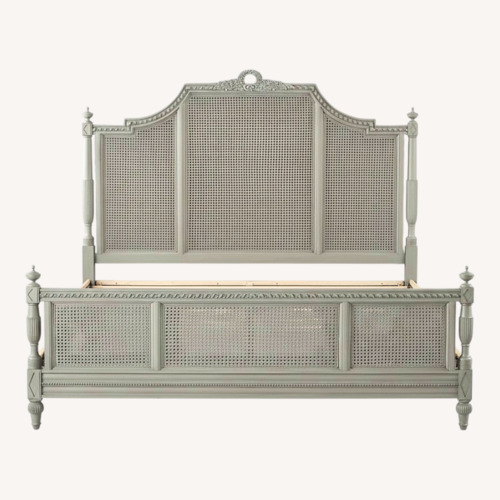 Used Frontgate Beauvier Cane Bed in French Patina for sale on AptDeco