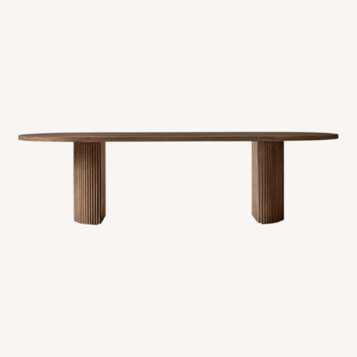 Used Restoration Hardware Dark Brown Wood Dining Table for sale on AptDeco