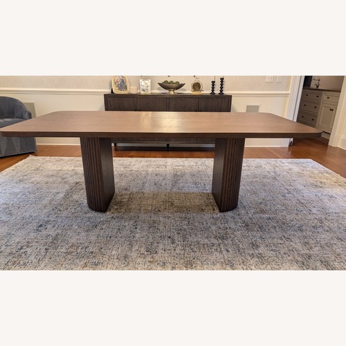 Used Restoration Hardware Dark Brown Wood Dining Table for sale on AptDeco
