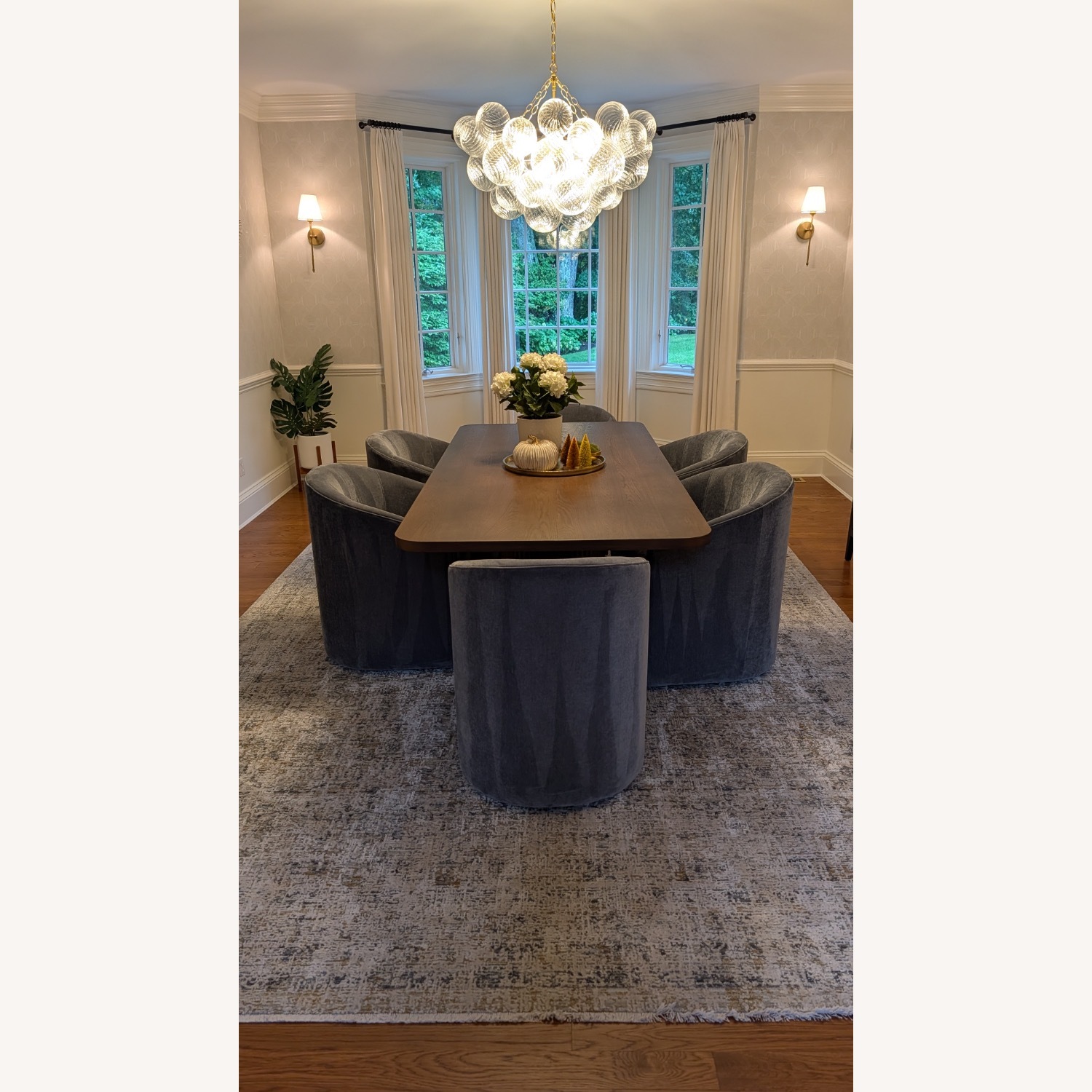 Restoration Hardware Dark Brown Wood Dining Table - image-6