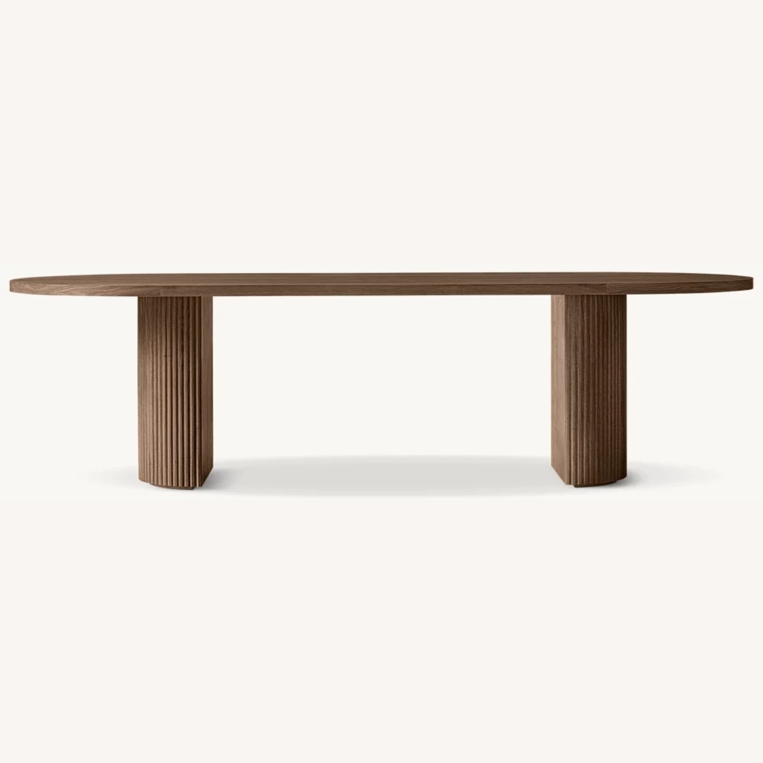 Restoration Hardware Dark Brown Wood Dining Table - image-8