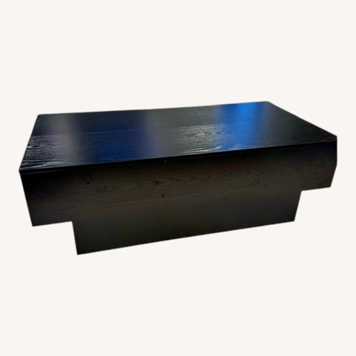 Used Black Wood Coffee Table for sale on AptDeco