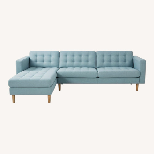 Used IKEA Morabo Fabric 3+ Seater Sofa with Chaise and Ottoman for sale on AptDeco