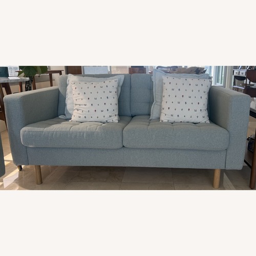 Used IKEA Morabo Green Fabric Loveseat for sale on AptDeco
