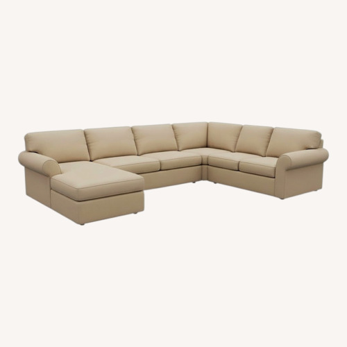 Used Collins Beige 3 Piece Sectional for sale on AptDeco