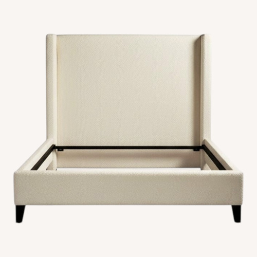 Used Living Spaces Alena Beige Fabric Queen for sale on AptDeco