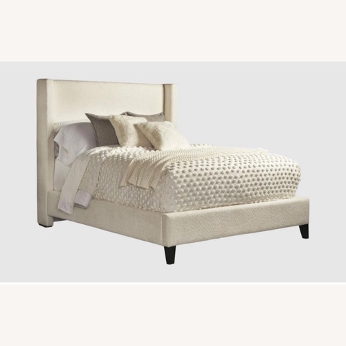 Used Living Spaces Alena Beige Fabric Queen for sale on AptDeco