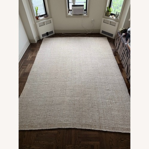 Used Pottery Barn Chunky Wool & Jute Area Rug 9' x 12' for sale on AptDeco