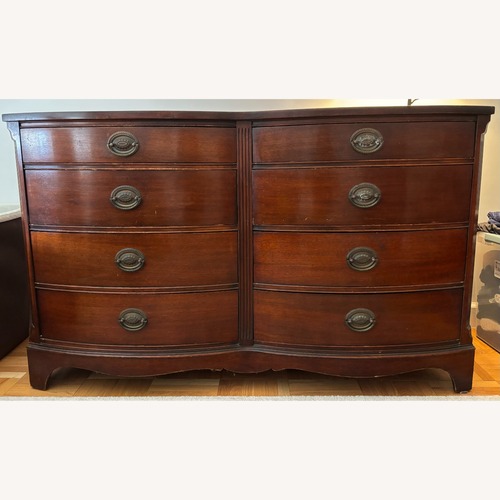 Used Vintage/Antique Finds Dark Brown Wood Dresser for sale on AptDeco