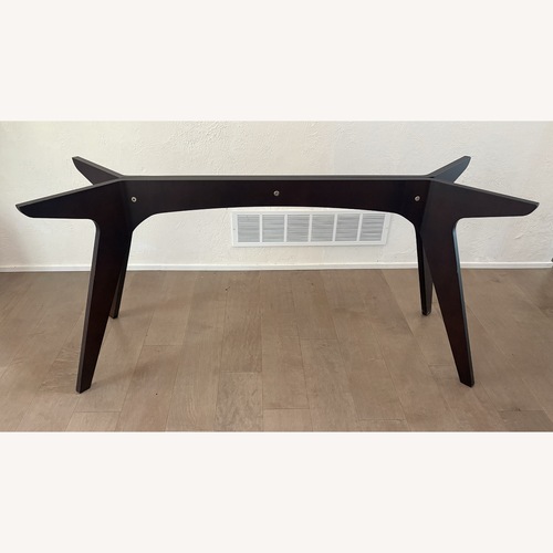 Used Dark Brown Wood Dining Table Legs Only for sale on AptDeco