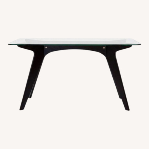 Used Dark Brown Wood Dining Table Legs Only for sale on AptDeco