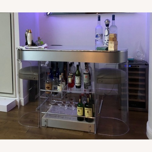 Used 1 Stdibs Goodfellas Lucite & Mirror Illuminated Bar for sale on AptDeco