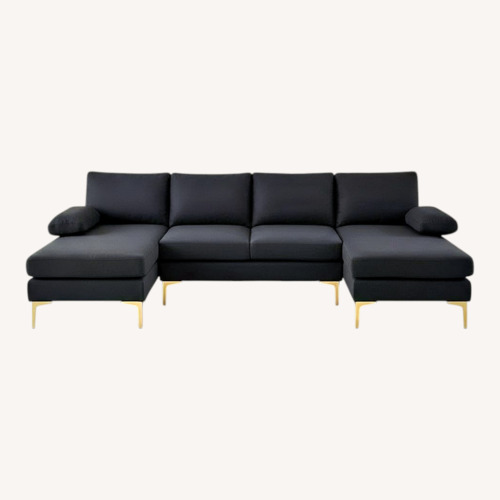 Used Wayfair Winado Dark Gray Fabric 3+ Piece Sectional for sale on AptDeco
