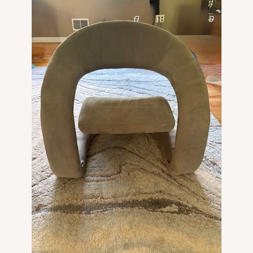 Used Vintage/Antique Finds Light Gray Armchair for sale on AptDeco