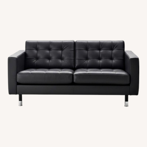 Used IKEA Leather Loveseat Sofa 2 Seater for sale on AptDeco