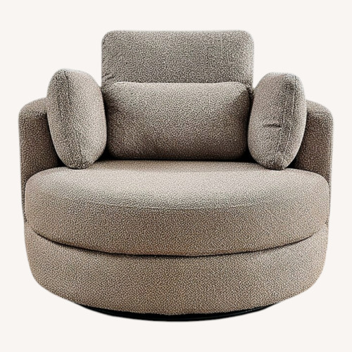 Used beautiful accent chair with foot ottoman for sale on AptDeco