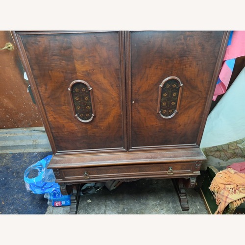 Used Vintage/Antique Finds Dark Brown Wood Storage for sale on AptDeco